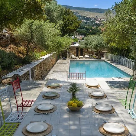 Villa Touchstone - Private Pool, Mountain Views & Luxury Architecture Ándros